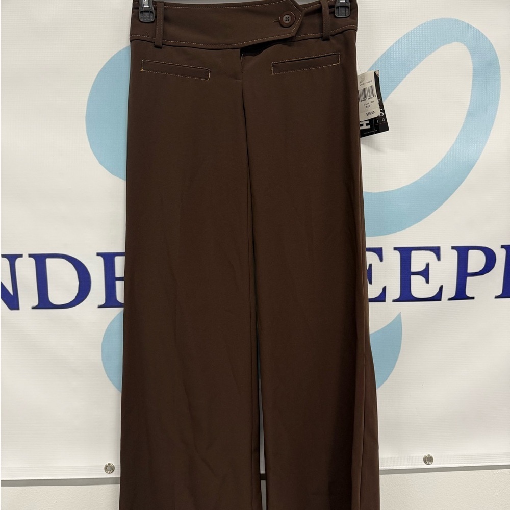 Tracy Evan’s Limited Girls chocolate, brown pants size one